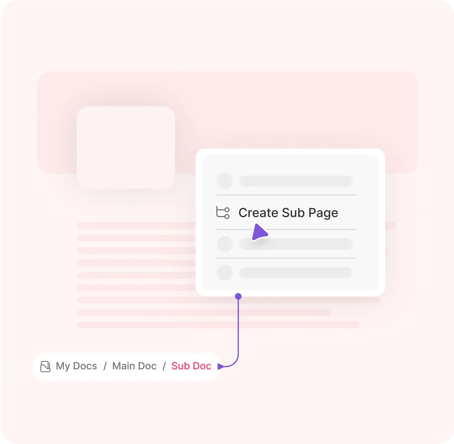 Manage sub doc